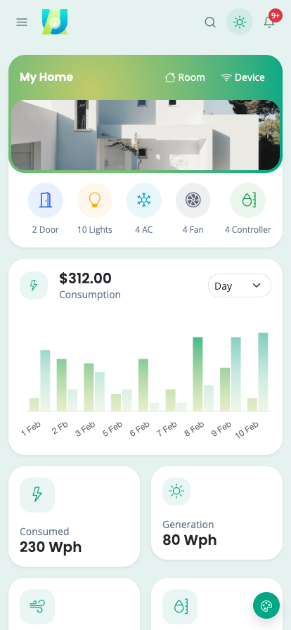 SmartUIUX Mobile Admin UI UX bootstrap 5 themes dashboard mobile HTML template- Smart home IOT Vehicle Gardening Devices Mobile app UI kit template 3